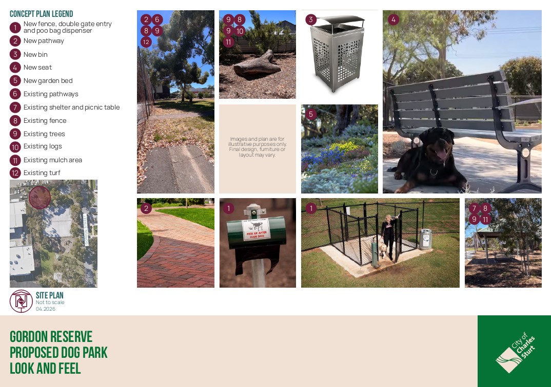 Gordon Reserve dog park - look and feel