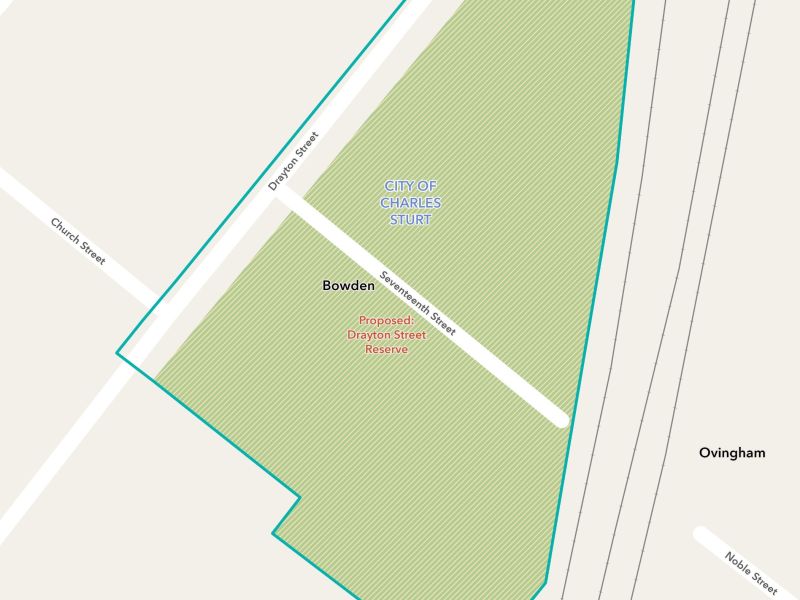 Map of applicable Dry Zone area: Drayton Street Reserve & Surrounds  