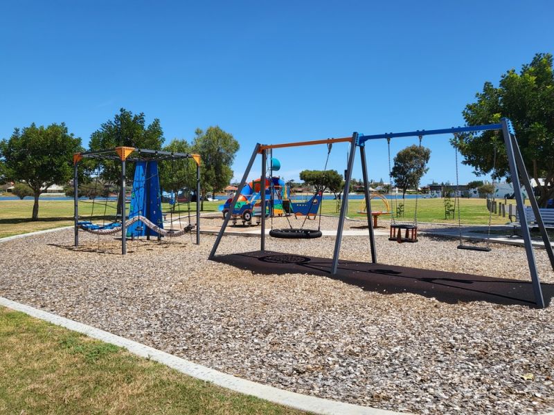 Image Midcourse Reserve Renewed Swing Set & Climbing