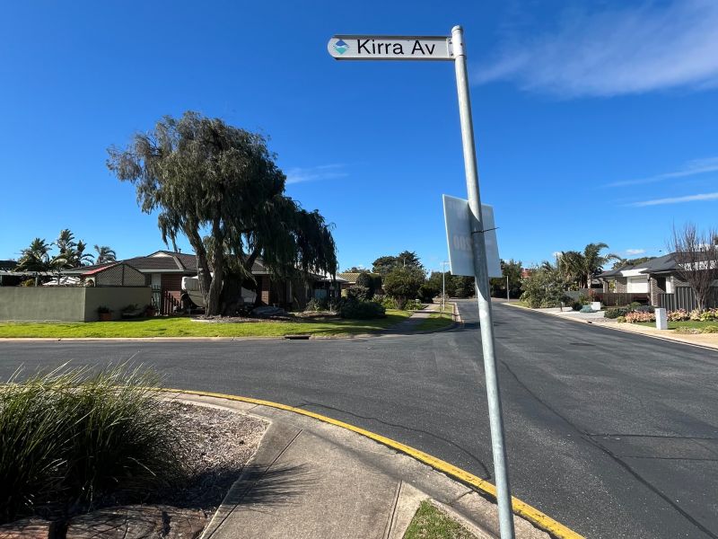 Kirra Avenue and the Kirra Avenue street sign