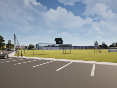 proposed fencing around soccer pitch